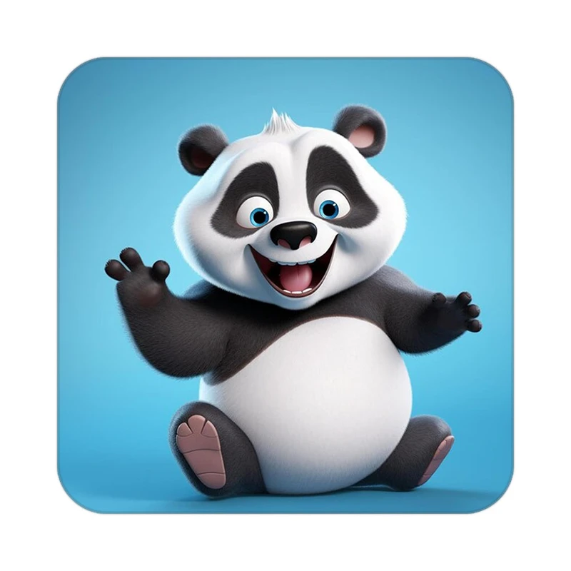 زیر لیوانی کاکتی طرح حیوانات کارتونی مدل mp28489