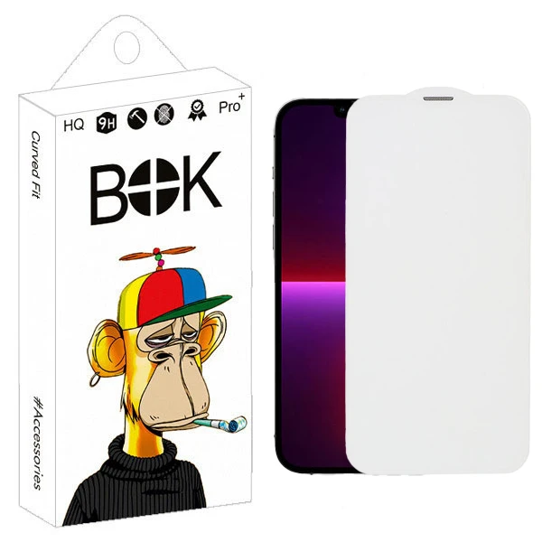 محافظ صفحه نمایش بوک طرح بی حاشیه مدل Mesh Guard مناسب برای گوشی موبایل اپل iPhone 13 Pro Max