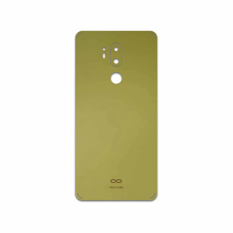 برچسب پوششی ماهوت مدل Matte-Gold مناسب برای گوشی موبایل ال جی G7 PLUS THINQ