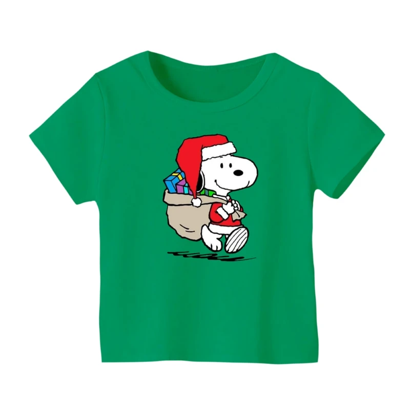 تی شرت آستین کوتاه بچگانه مدل اسنوپی کریسمس کد 2