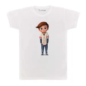 تی شرت بچگانه پرمانه طرح بچه رئیس کد pmt.4152