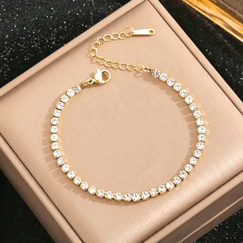 دستبند زنانه مدل نگین دار