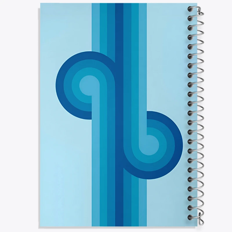 دفتر نقاشی 50 برگ خندالو طرح تنالیته رنگ آبی کد F7485