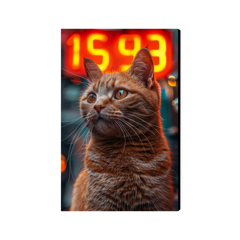 تابلو شاسی عرش مدل فانتزی گربه کد As4308