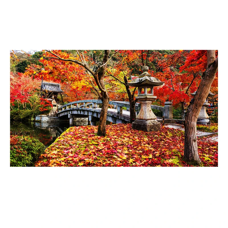 فرش پارچه‌ای مدل فرشینه طرح پل پاییزی کد AR3060284