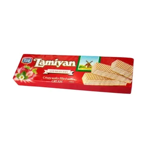 ویفر با طعم توت فرنگی لامیان پوک پوک - 50 گرم بسته 60 عددی