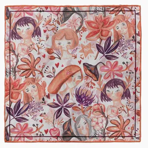 دستمال سر و گردن بهزاد آرت مدل رویای تابستانی