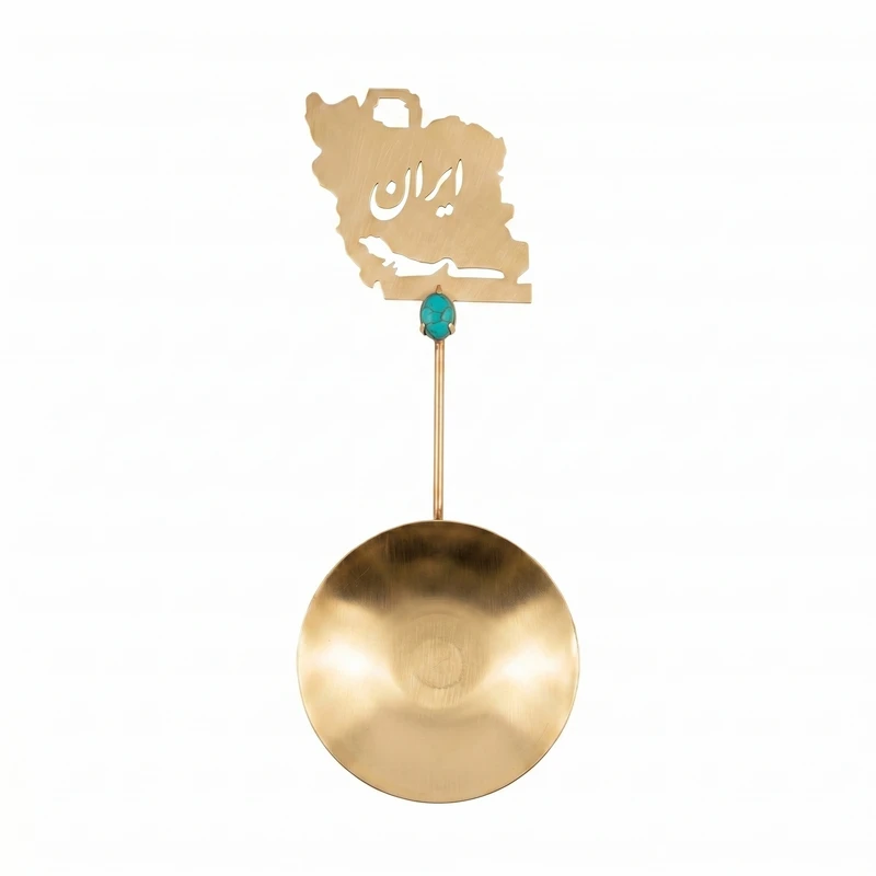 قاشق مدل برنجی طرح ایران کد 001