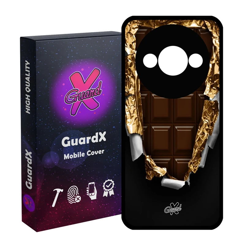 کاور گارد ایکس طرح Chocolate مدل قاب Glass10061 مناسب برای گوشی موبایل شیائومی Redmi A3 4G/ A3X 4G/ Poco C61