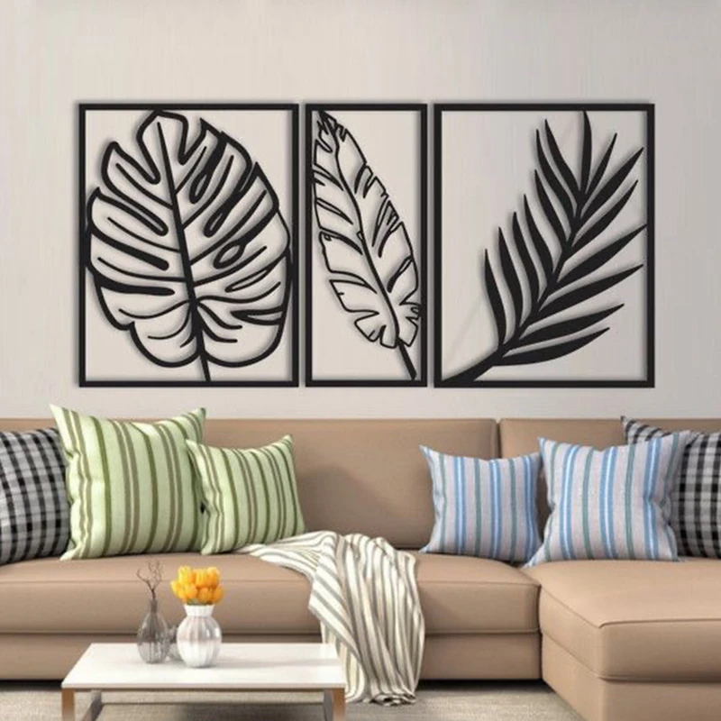 استیکر دکو رستا مدل برگ کد C204 مجموعه سه عددی