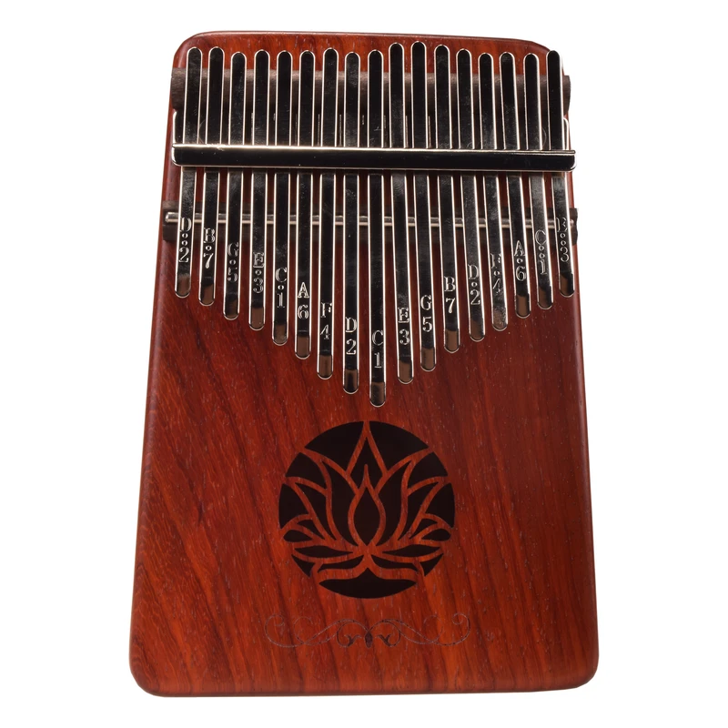 کالیمبا 17 تیغه مدل رز وود پادوک طرح لوتوس