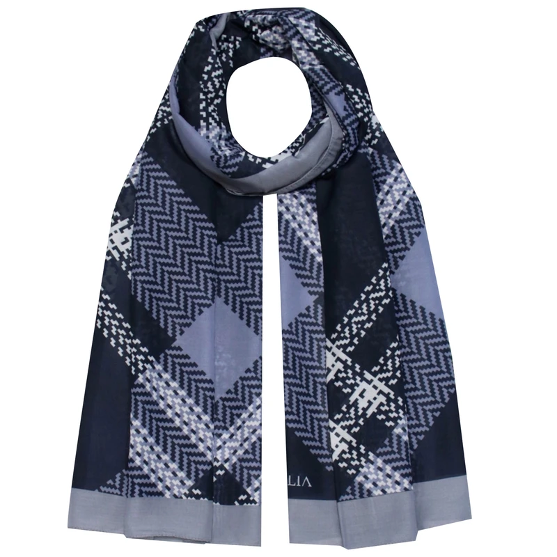 شال زنانه مدل نخی چهارخونه پاییزی کد 1010707