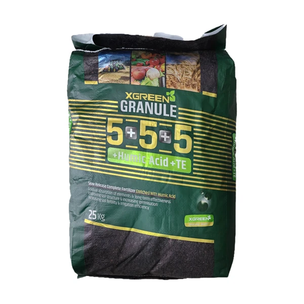 هیومیک اسید 5-5-5 ایکس گرین مدل گرانول وزن 25 کیلوگرم