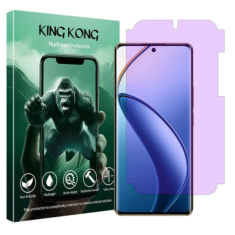 محافظ صفحه نمایش فیلتر بنفش کینگ کونگ مدل Eye Care مناسب برای گوشی موبایل ریلمی 12 Pro Plus