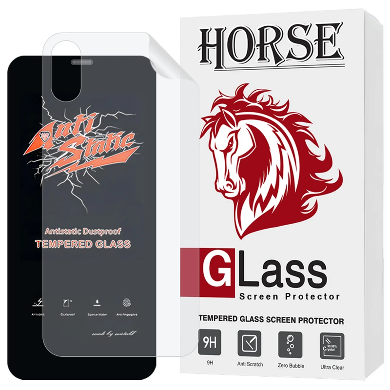 محافظ صفحه نمایش هورس مدل ANNH مناسب برای گوشی موبایل اپل iPhone XS Max به همراه محافظ پشت گوشی