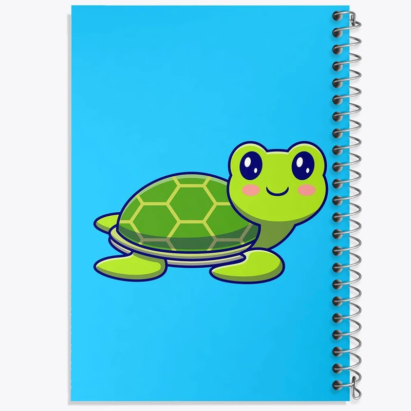 دفتر مشق 50 برگ خندالو مدل حیوانات بامزه لاکپشت کد 25401