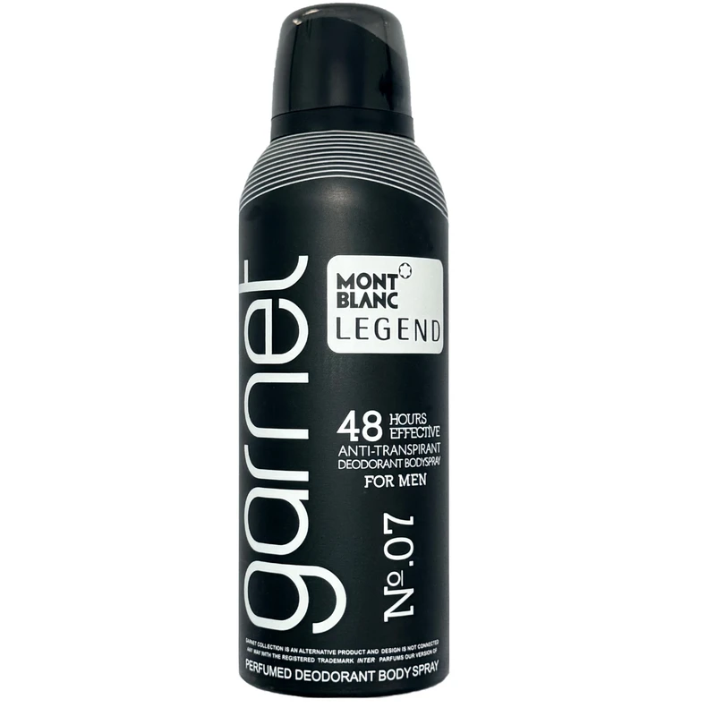 اسپری دئودورانت مردانه گارنت مدل Legend حجم 200 میلی‌لیتر