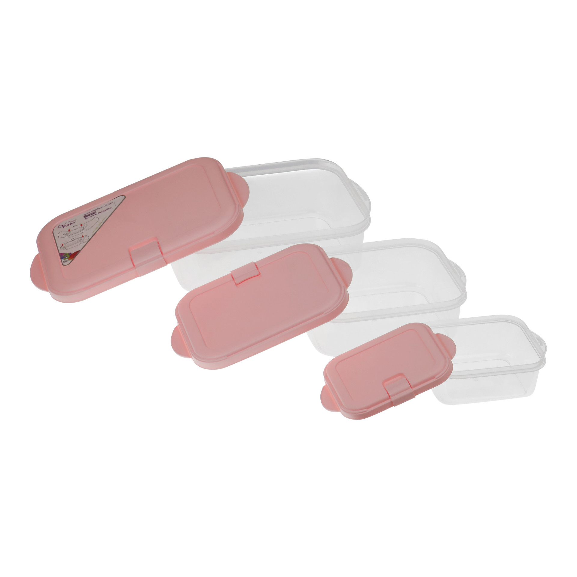 ظرف نگهدارنده ونوس پلاستیک مدل Z31 مجموعه 3 عددی