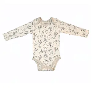 بادی آستین بلند نوزادی لوپیلو مدل MH1805