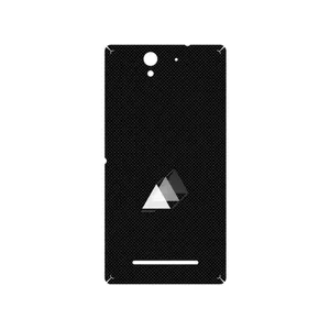 MAHOOT Minimal 3 Triangle Icon Cover Sticker for Sony Xperia C3 Dual