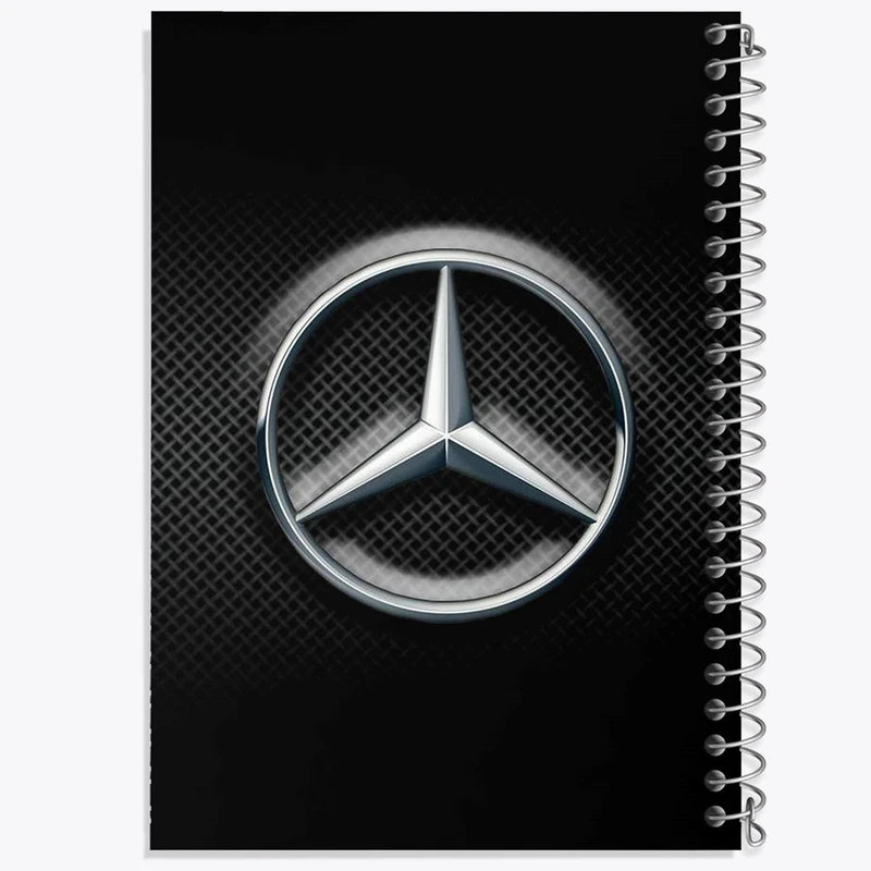 دفتر شطرنجی 50 برگ خندالو طرح مرسدس بنز Mercedes Benz کد 23501