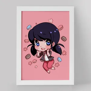 تابلو کودک خندالو مدل دختر کفشدوزکی کد 3465