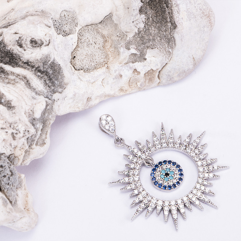 آویز گردنبند نقره زنانه مدل GTA-664