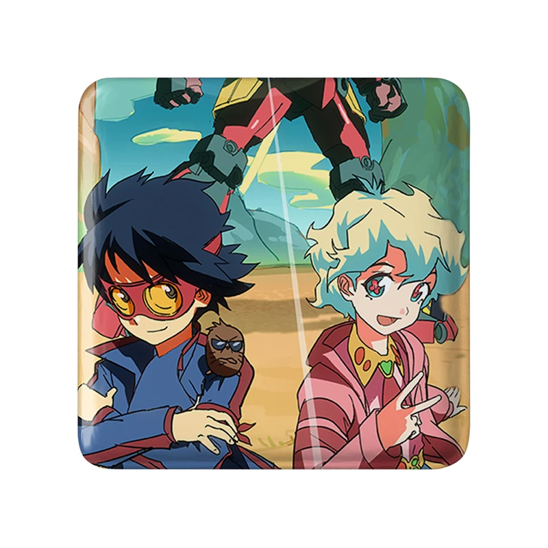 پیکسل خندالو طرح کامینا و انیمه گورن لاگان مدل مربعی کد 32301