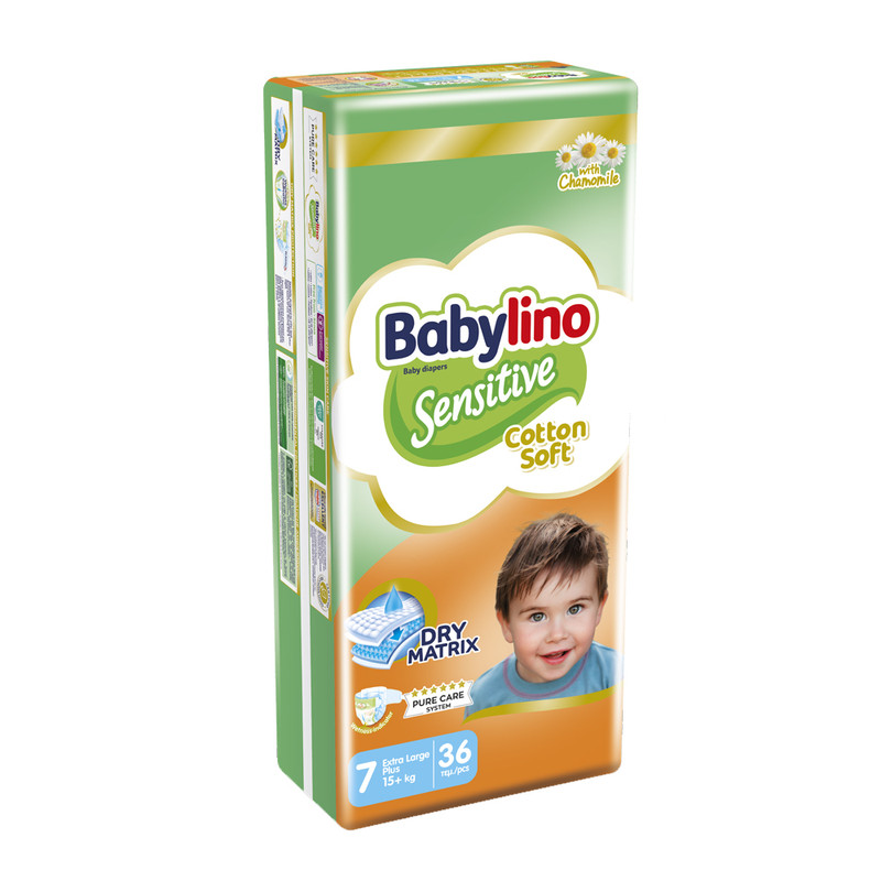 پوشک بچه ضد حساسیت بیبی لینو مدل Value Pack سایز 7 بسته 36 عددی