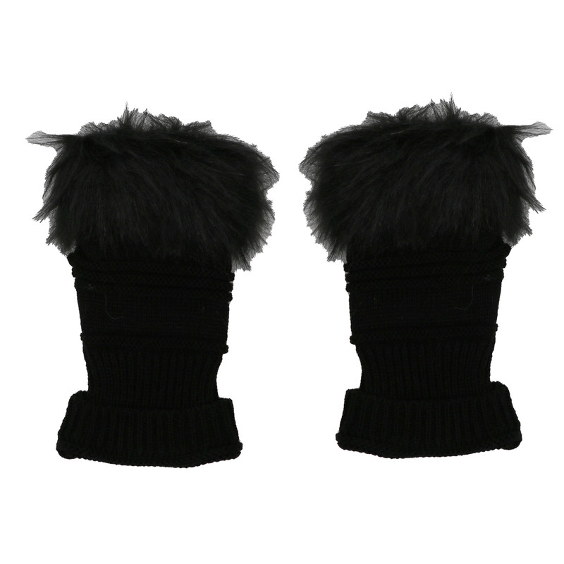 ساق دست بافتنی زنانه مدل KHAZ رنگی مشکی