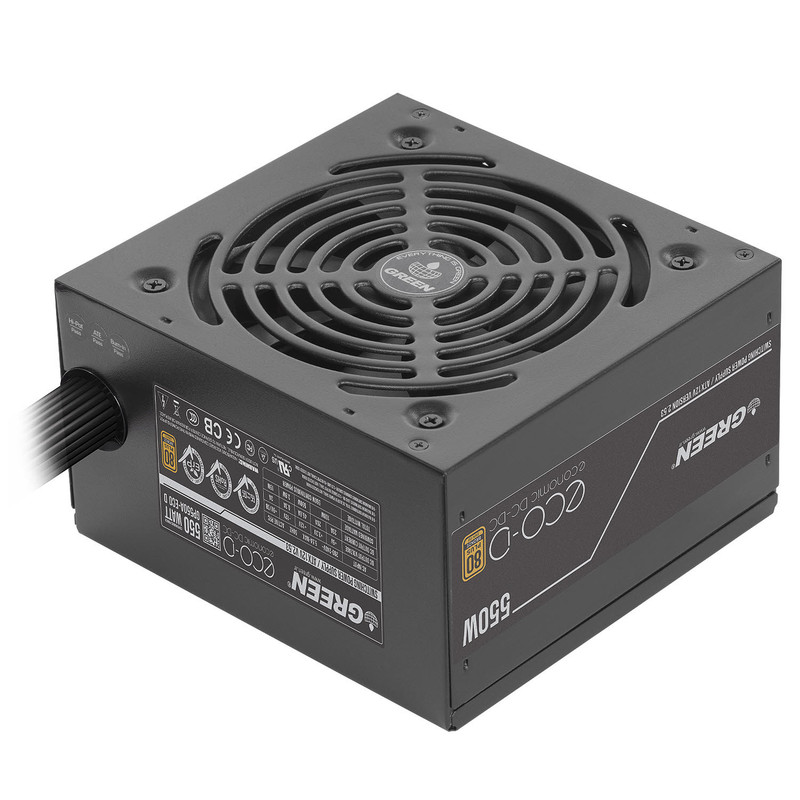 منبع تغذیه کامپیوتر 550 وات گرین مدل GP550A-ECO D