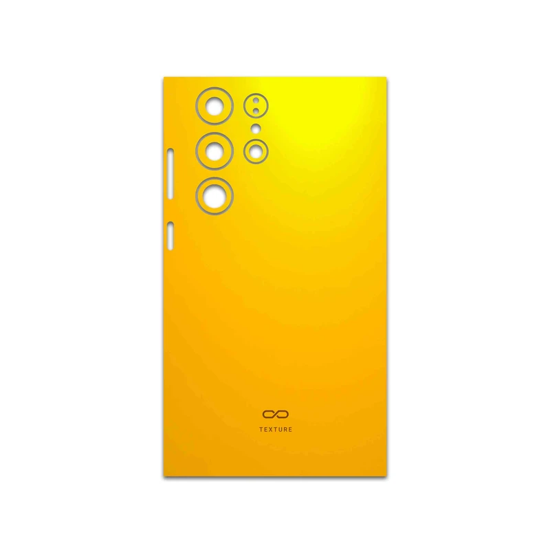 برچسب پوششی ماهوت مدل Matte-Deep-Mustard مناسب برای گوشی موبایل سامسونگ Galaxy S23 Ultra