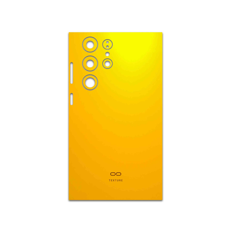 برچسب پوششی ماهوت مدل Matte-Deep-Mustard مناسب برای گوشی موبایل سامسونگ Galaxy S23 Ultra