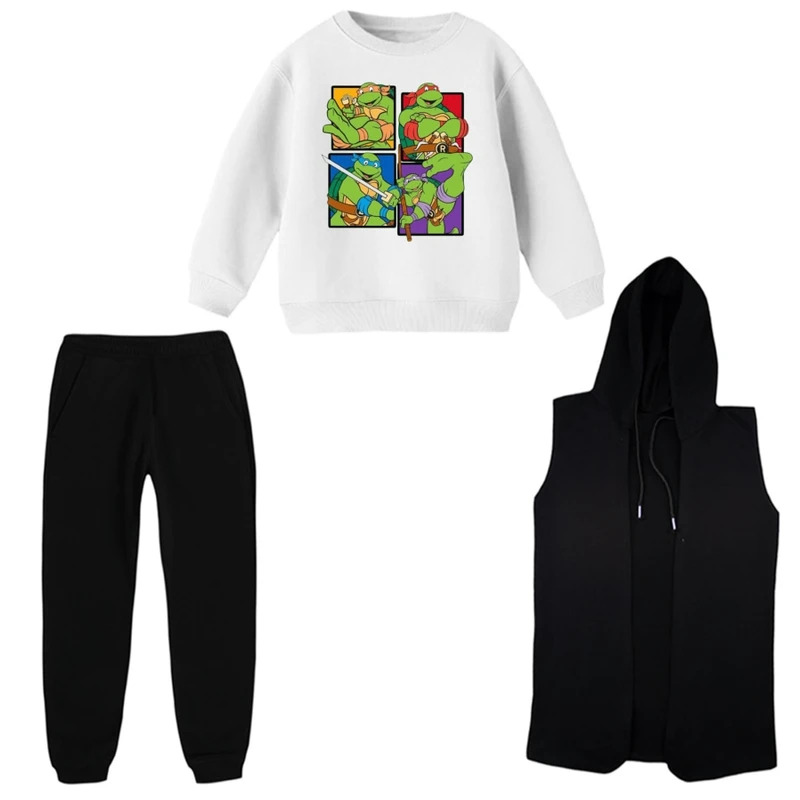 ست 3 تکه لباس راحتی بچگانه مدل لاکپشت های نینجا کد 1