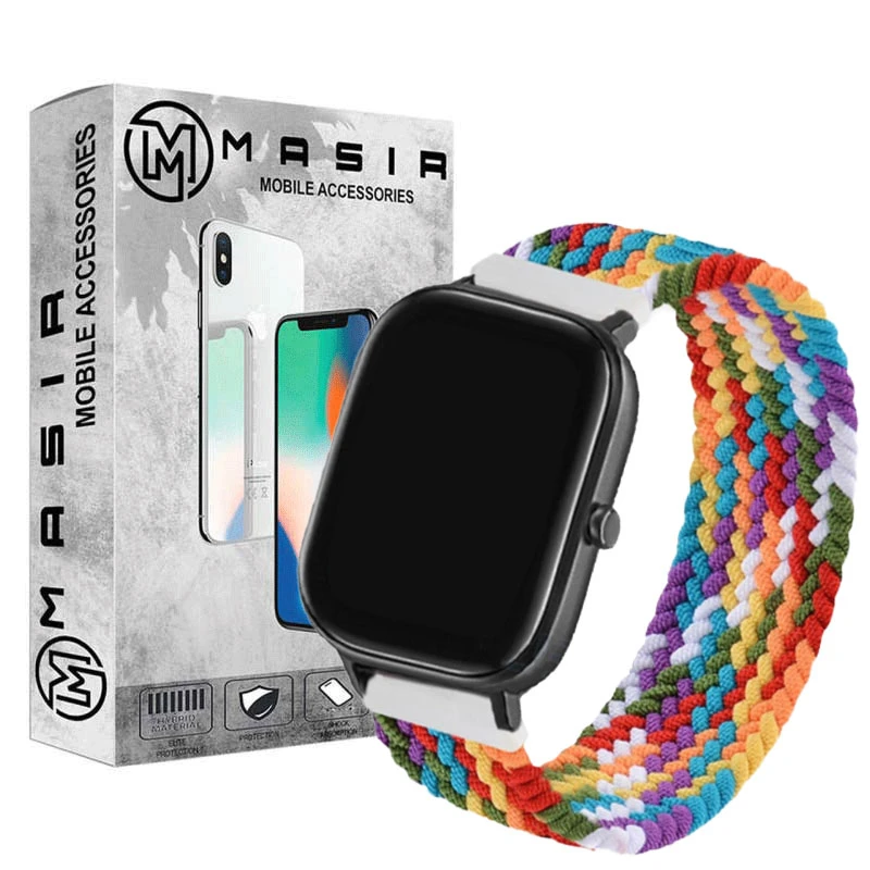 بند مسیر مدل Braided Solo Loop مناسب برای ساعت هوشمند کیو سی وای GTC