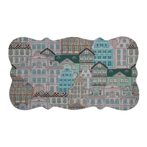  پادری طرح خانه کد 9375 سایز 110×60 سانتی متر