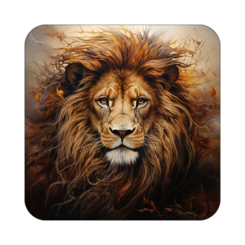 زیر لیوانی کاکتی طرح شیر مدل mp23659