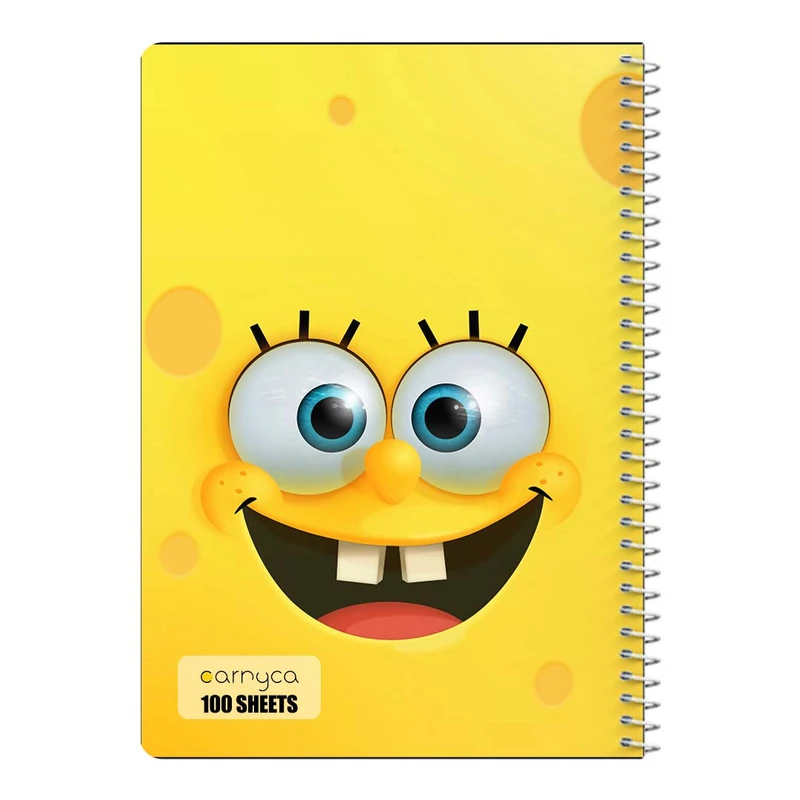 دفتر مشق 100 برگ سیمی کارنیکا طرح باب اسفنجی spong bob کد 44014