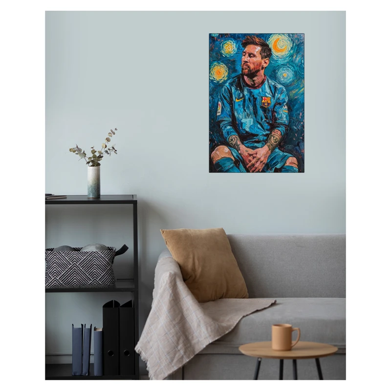 پوستر گوفی مدل لیونل مسی فوتبالیست بارسلونا طرح Lionel Messi Football کد GOK24