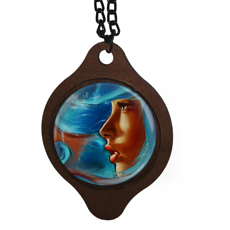 آویز تزیینی خودرو طرح پرتره دختر کد 1066