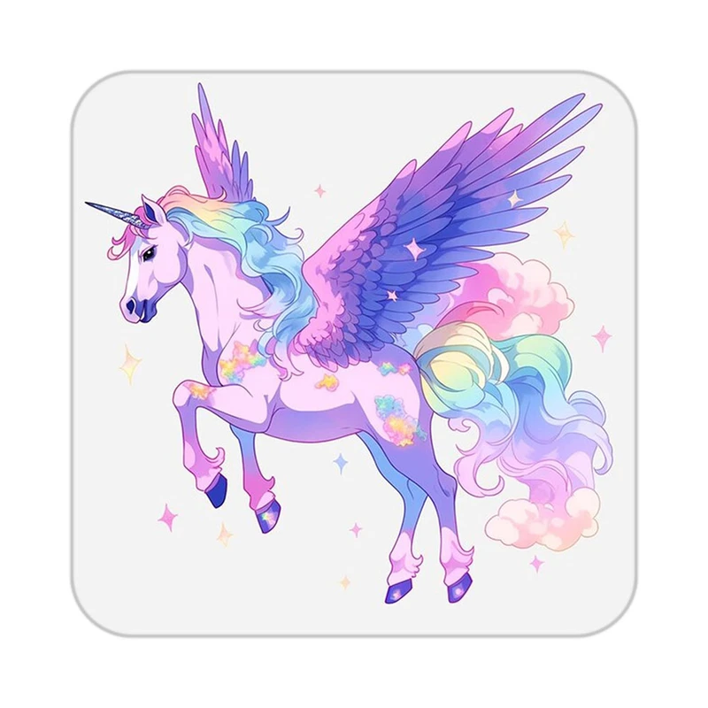 زیر لیوانی کاکتی طرح اسب تک شاخ و یونیکورن مدل mp33335