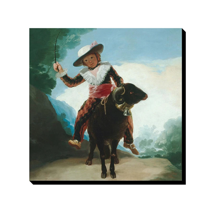 تابلو شاسی ترمه طراحان ایده مدل پسر روی قوچ از گویا کد art0289