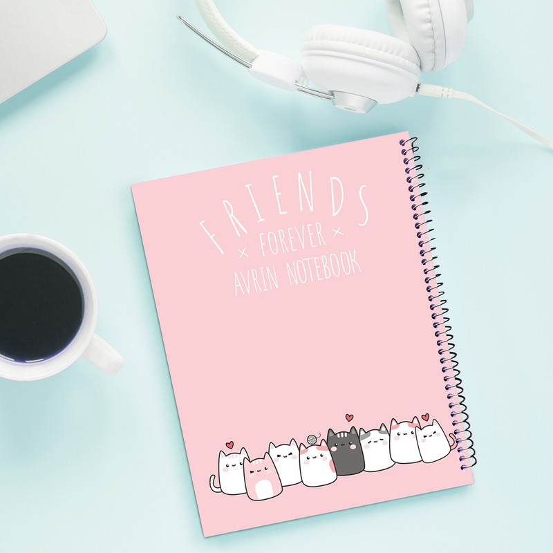 دفتر مشق 80 برگ اورین طرح فرندز