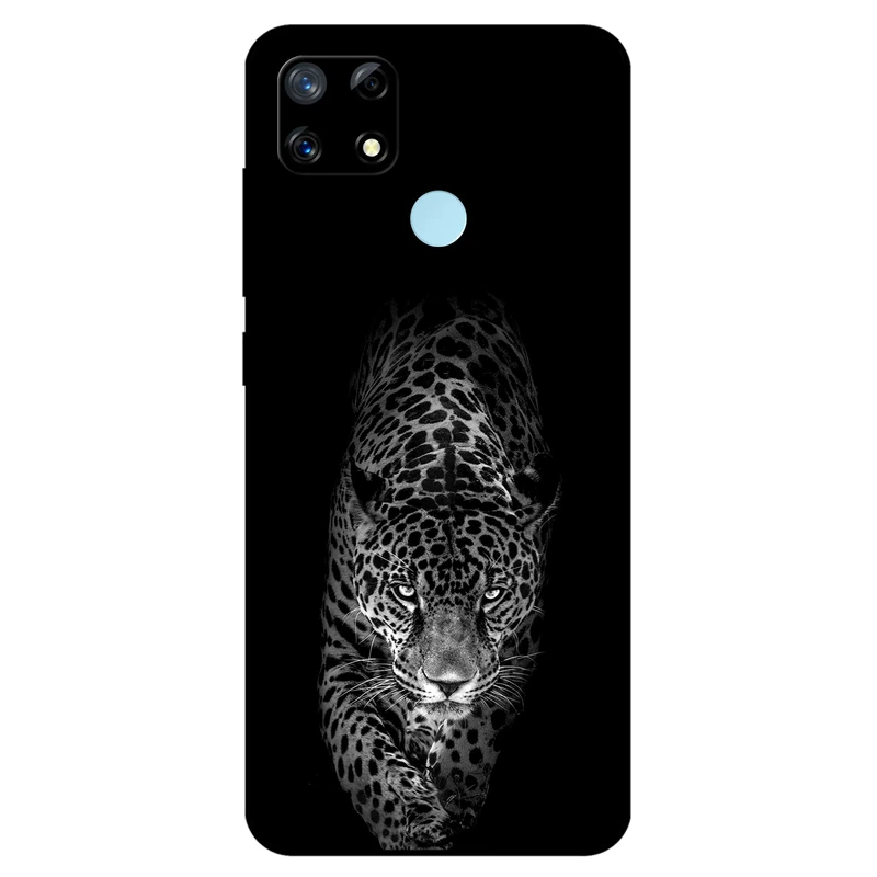 کاور مگافون طرح پلنگ مدل 1879 مناسب برای گوشی موبایل ریلمی 7i / C12    