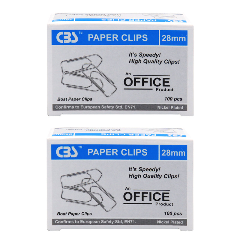 گیره کاغذ سی بی اس مدل JM128 بسته 200 عددی