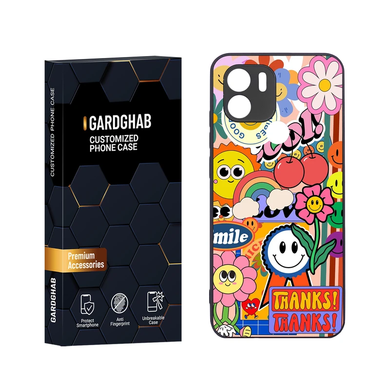 کاور گارد قاب مدل دور ژله ای فانتزی مناسب برای گوشی موبایل شیائومی Redmi A1 Plus / A2 Plus / Poco C50 / Poco C51