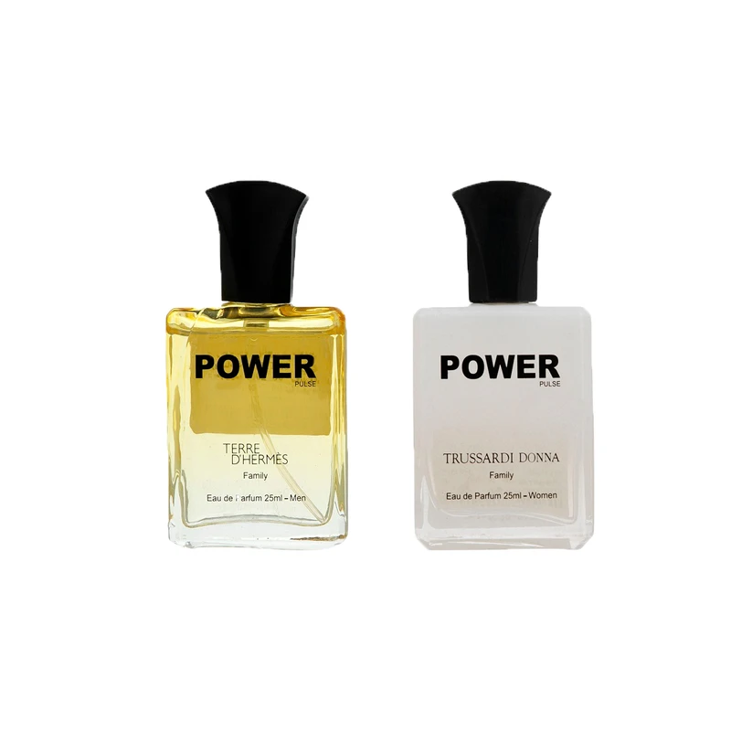 عطر جیبی زنانه پاور پالس مدل  Trussardi Donna - Terre D’Hermes حجم 25 میلی لیتر بسته 2 عددی