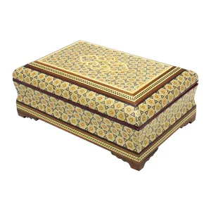 جعبه جواهرات خاتم کاری کد 04
