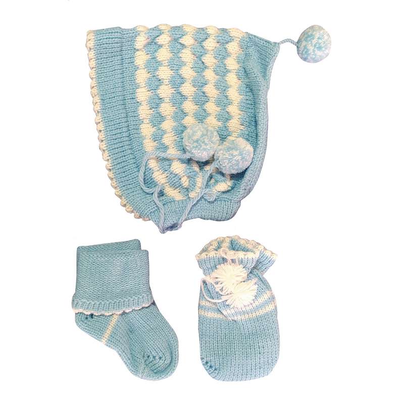 ست 3 تکه بافتنی نوزادی مدل GZ-B298