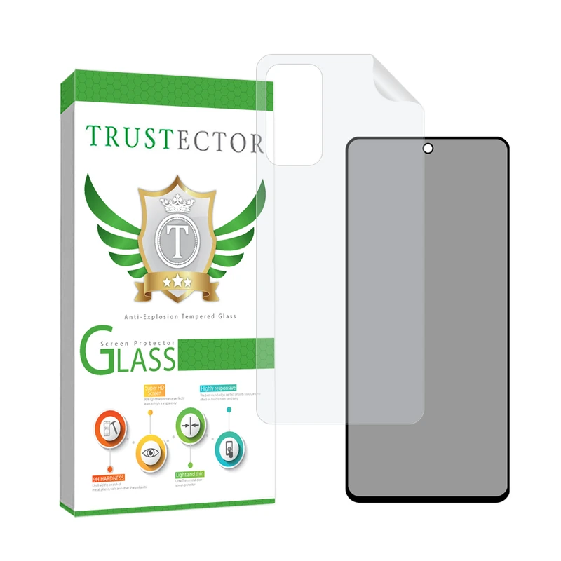 محافظ صفحه نمایش تراستکتور مدل FULLPRIVNANOT مناسب برای گوشی موبایل شیائومی Redmi Note 11 4G / Note 11S 4G به همراه محافظ پشت گوشی